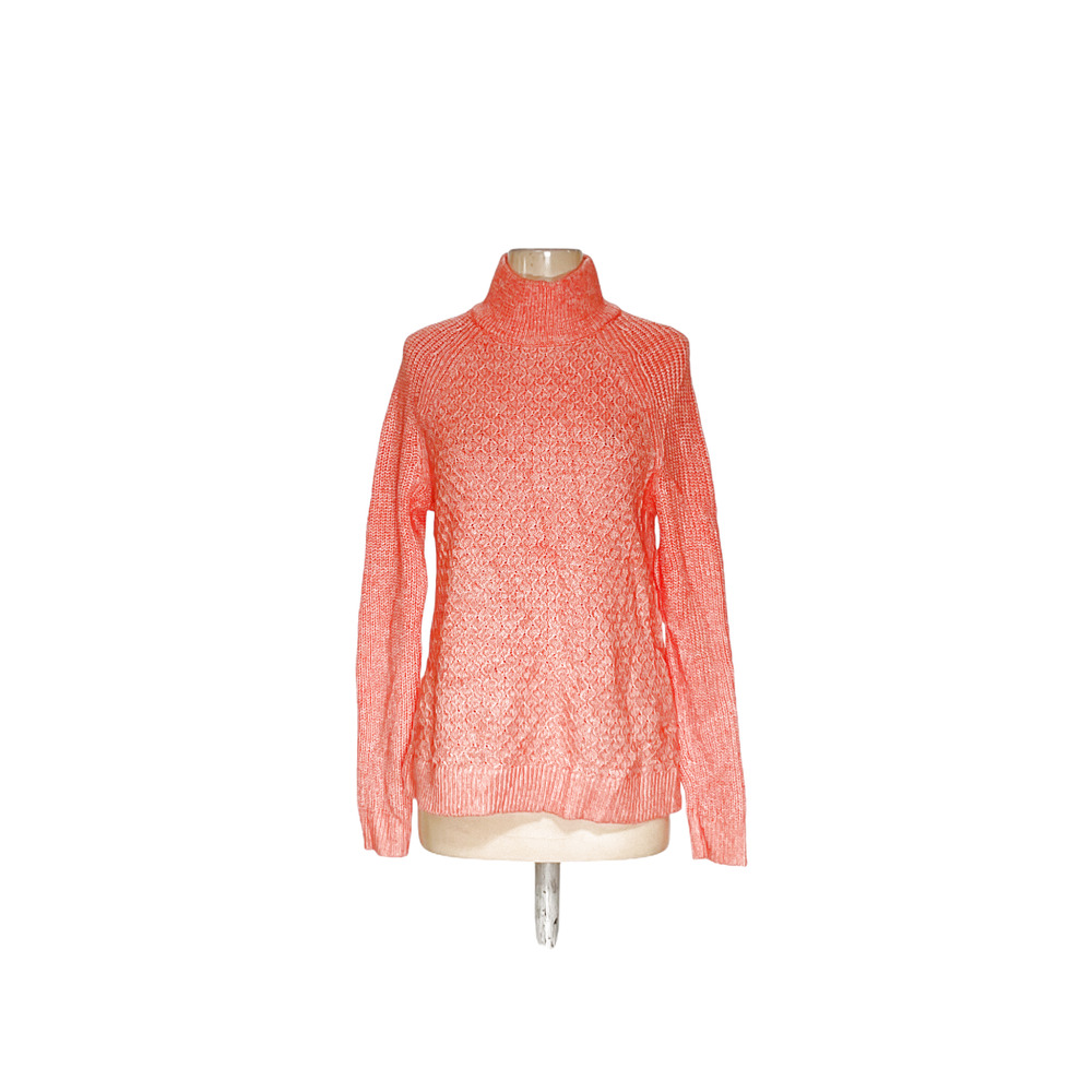 Talbots Orange Polyester Pullover Sweater - Women… - image 1